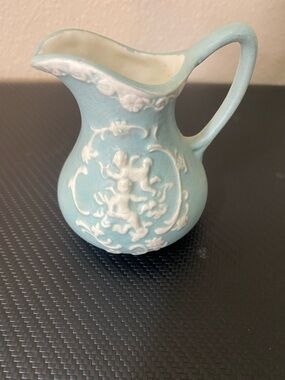 Blue and White Decorative Ceramic Pitcher - Home Art Accent